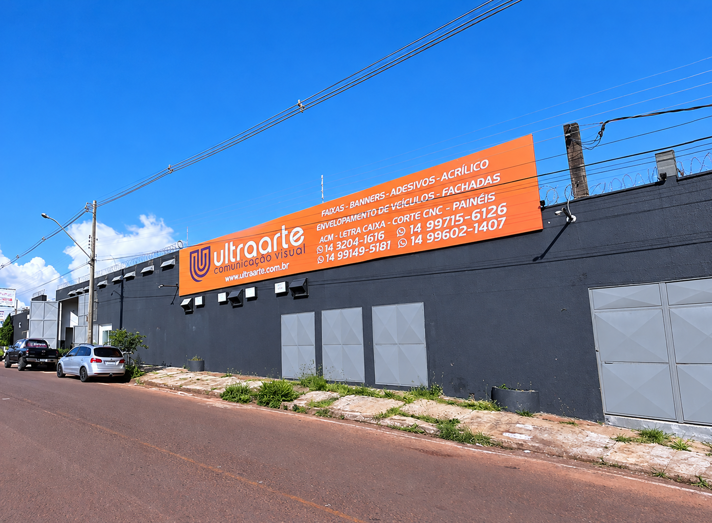 Fachada da Ultra Arte em Bauru