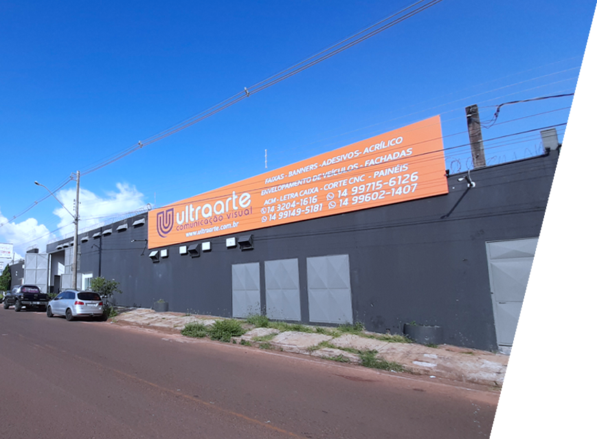 Fachada da Ultra Arte em Bauru